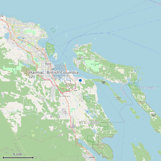 Map of Harmac, British Columbia (2) Tide Prediction Station