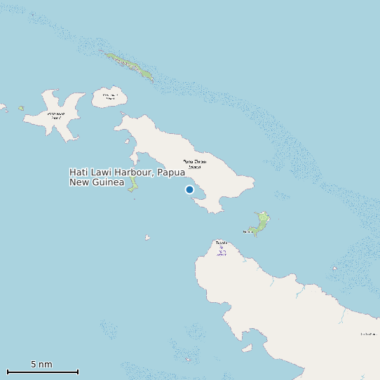 Map of Hati Lawi Harbour, Papua New Guinea Tide Prediction Station