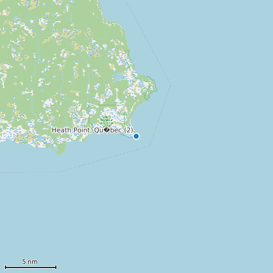 Map of Heath Point, Qu�bec (2) Tide Prediction Station