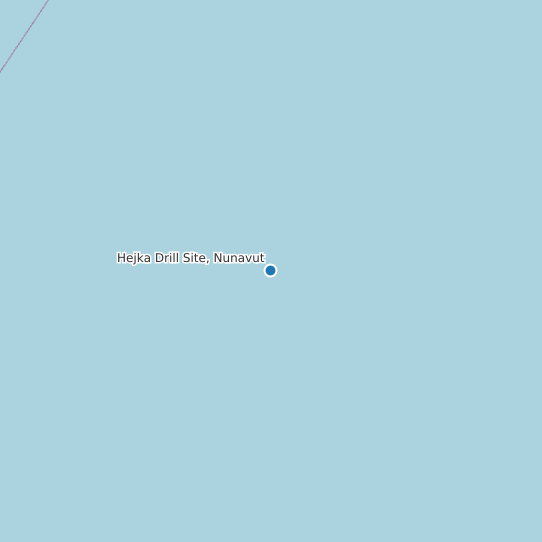 Hejka Drill Site, Nunavut map