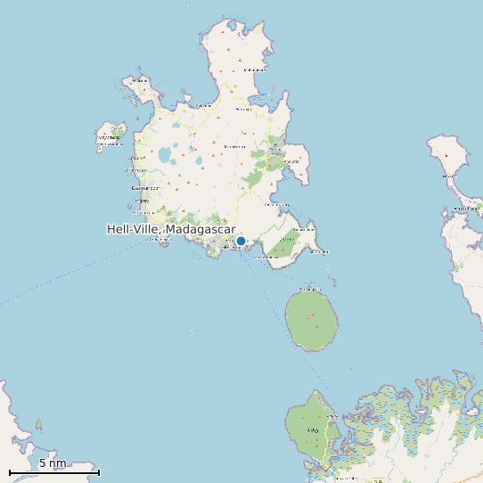 Map of Hell-Ville, Madagascar Tide Prediction Station