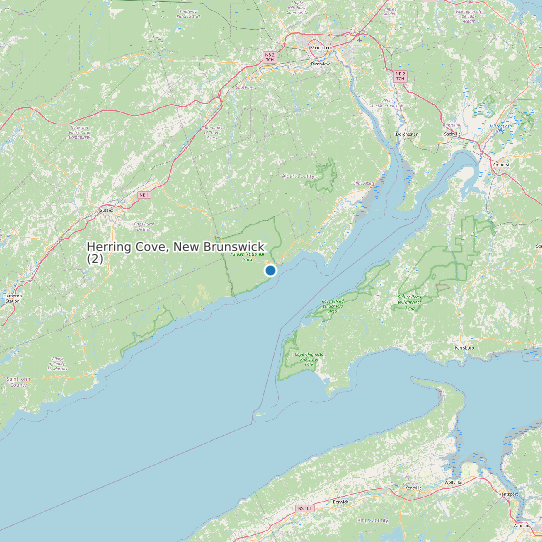 Herring Cove, New Brunswick (2) map