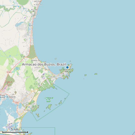 Map of Armacao dos Buzios, Brazil Tide Prediction Station
