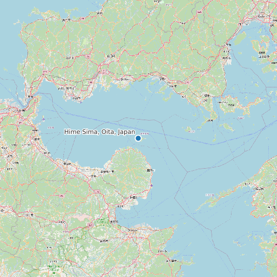 Map of Hime Sima, Oita, Japan Tide Prediction Station
