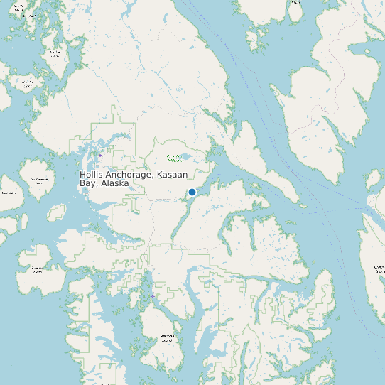Hollis Anchorage, Kasaan Bay, Alaska map