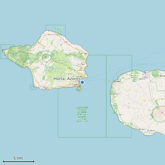Map of Horta, Azores Tide Prediction Station