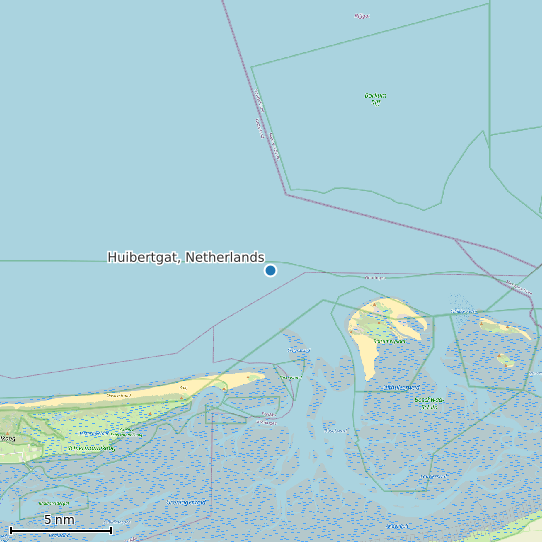 Map of Huibertgat, Netherlands Tide Prediction Station
