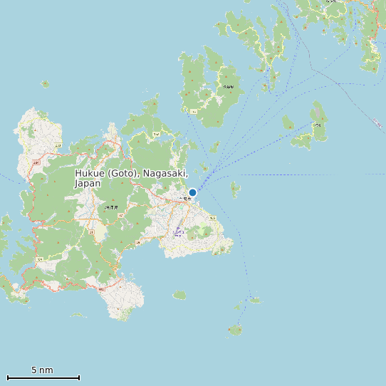 Map of Hukue (Goto), Nagasaki, Japan Tide Prediction Station