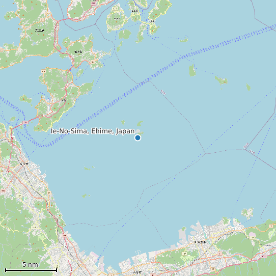 Map of Ie-No-Sima, Ehime, Japan Tide Prediction Station