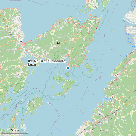 Map of Ike-No-Ura, Kumamoto, Japan Tide Prediction Station