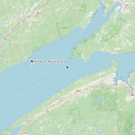 Map of �le Haute, Nova Scotia (2) Tide Prediction Station