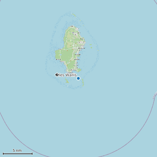 Map of �les Wallis Tide Prediction Station