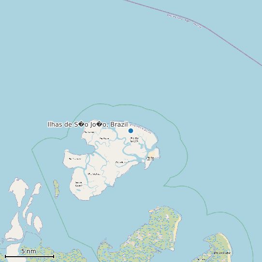 Map of Ilhas de S�o Jo�o, Brazil Tide Prediction Station