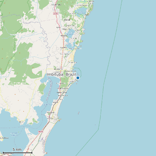Map of Imbituba, Brazil Tide Prediction Station