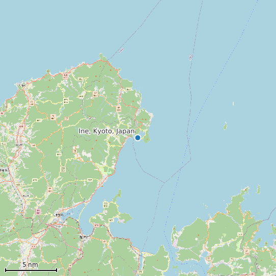 Map of Ine, Kyoto, Japan Tide Prediction Station