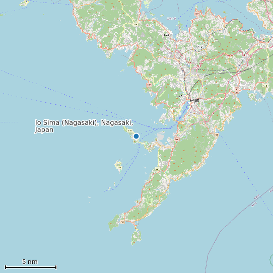 Map of Io Sima (Nagasaki), Nagasaki, Japan Tide Prediction Station