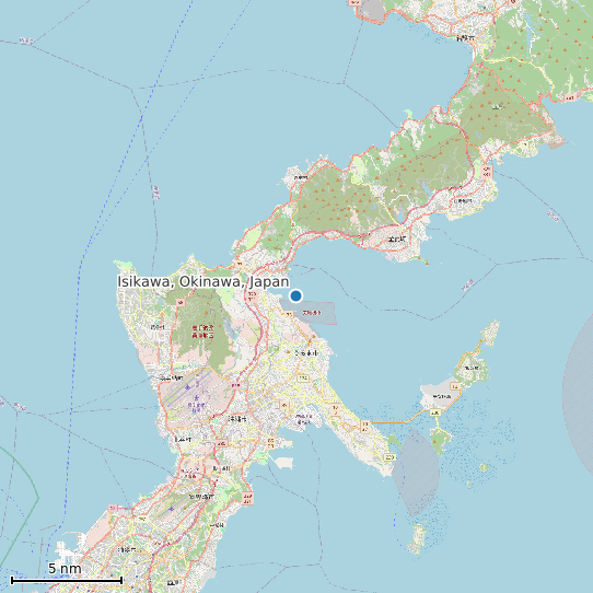 Map of Isikawa, Okinawa, Japan Tide Prediction Station