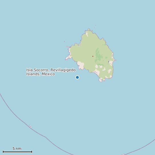 Map of Isla Socorro, Revillagigedo Islands, Mexico Tide Prediction Station