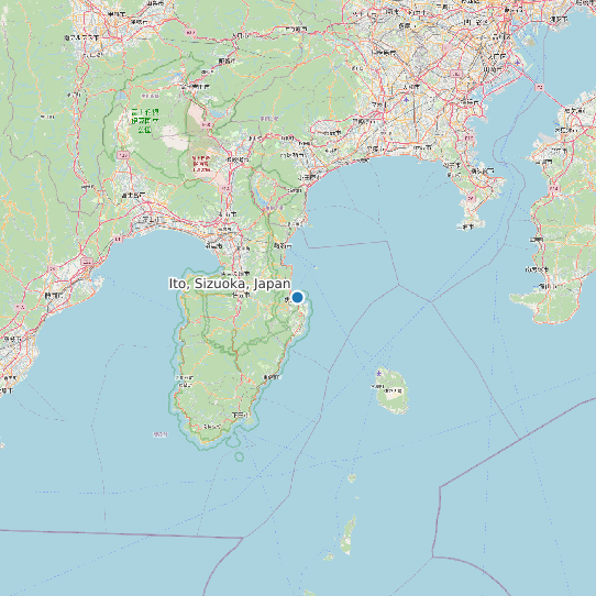 Map of Ito, Sizuoka, Japan Tide Prediction Station