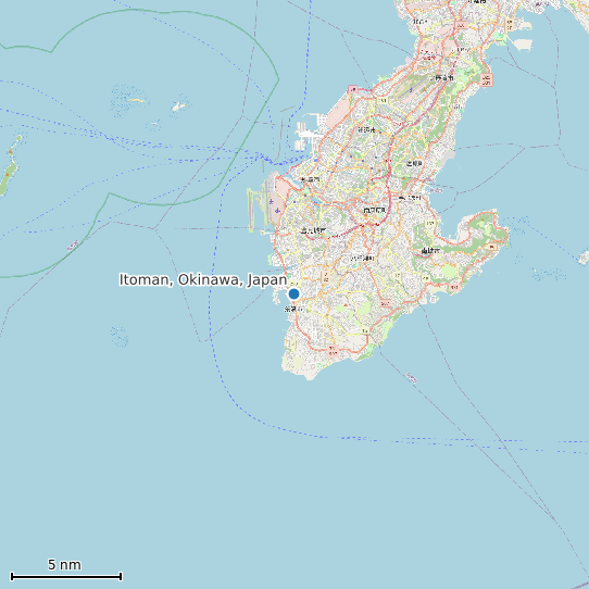 Map of Itoman, Okinawa, Japan Tide Prediction Station