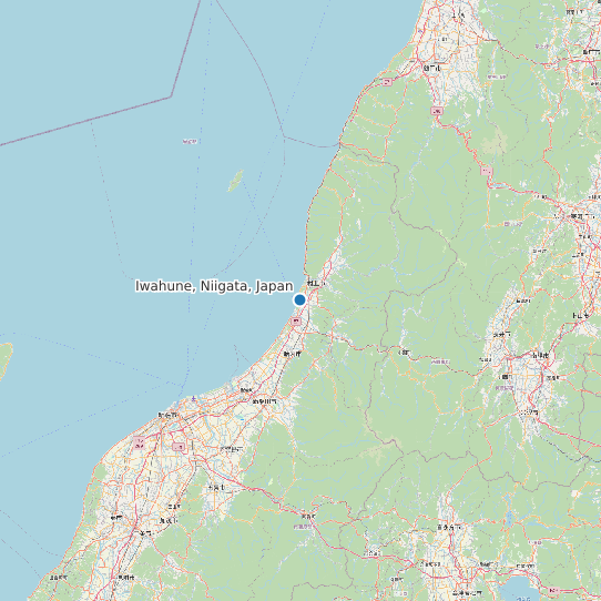 Iwahune, Niigata, Japan map