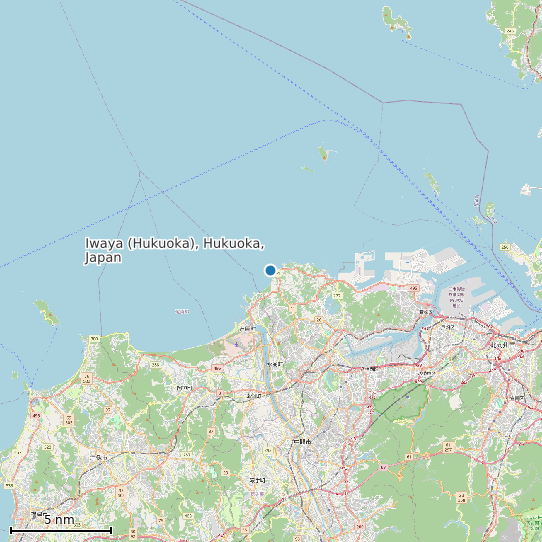 Map of Iwaya (Hukuoka), Hukuoka, Japan Tide Prediction Station