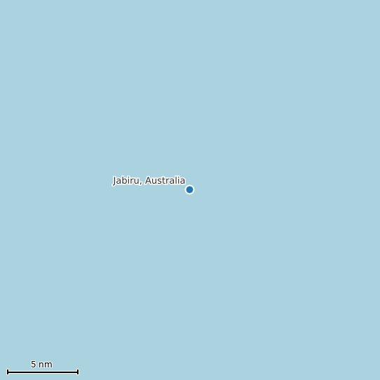 Map of Jabiru, Australia Tide Prediction Station