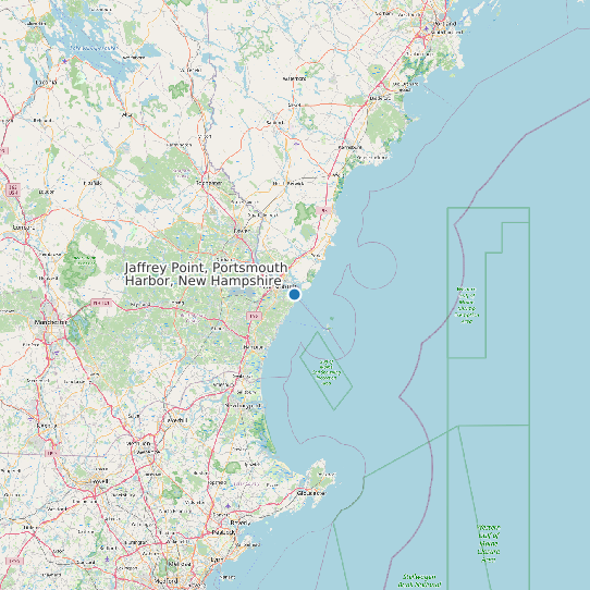 Map of Jaffrey Point, Portsmouth Harbor, New Hampshire Tide Prediction Station