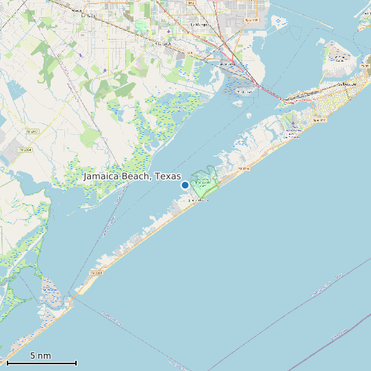 Map of Jamaica Beach, Texas Tide Prediction Station