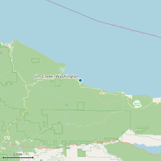 Map of Jim Creek, Washington Tide Prediction Station