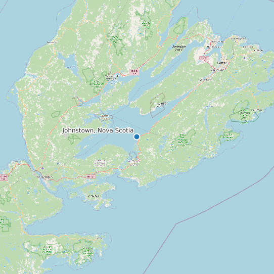 Johnstown, Nova Scotia map