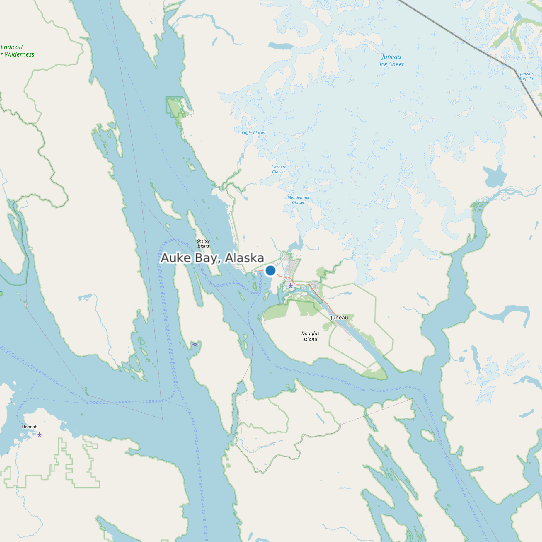 Auke Bay, Alaska map