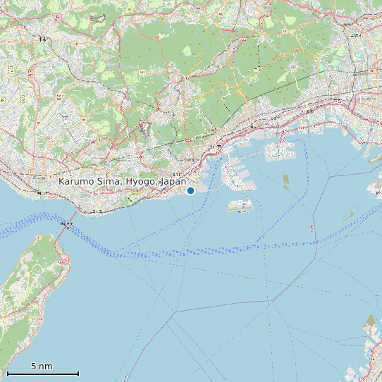 Map of Karumo Sima, Hyogo, Japan Tide Prediction Station