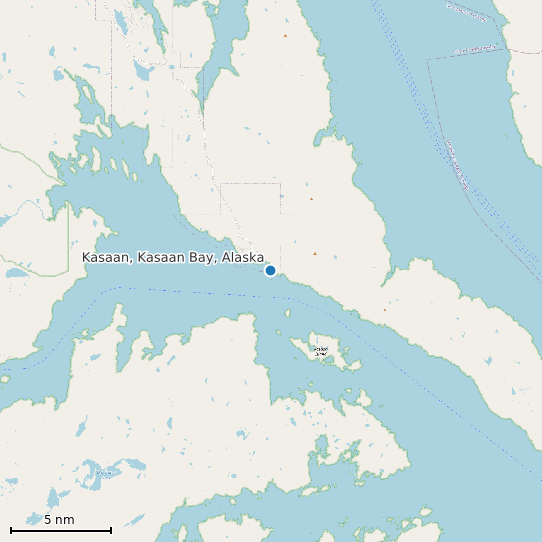 Map of Kasaan, Kasaan Bay, Alaska Tide Prediction Station