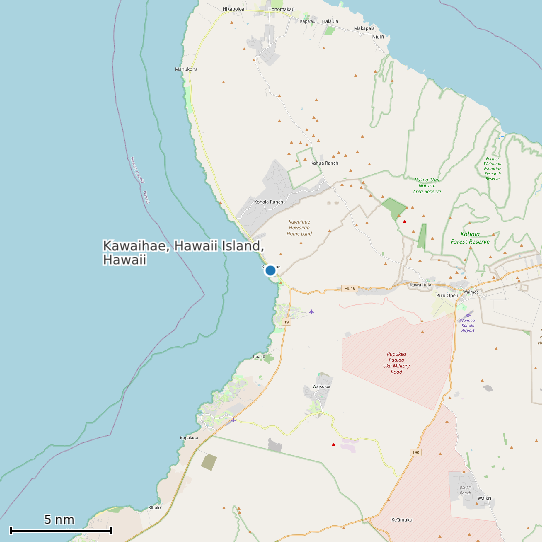 Map of Kawaihae, Hawaii Island, Hawaii Tide Prediction Station