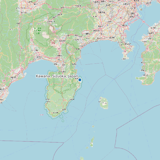 Map of Kawana, Sizuoka, Japan Tide Prediction Station