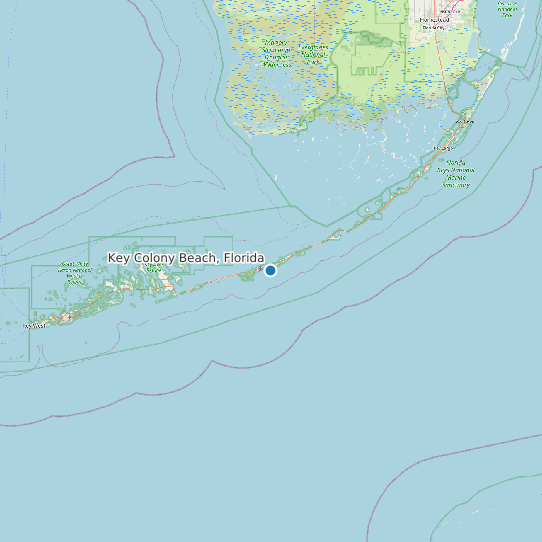Map of Key Colony Beach, Florida Tide Prediction Station