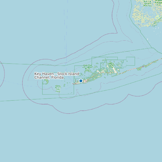 Key Haven - Stock Island Channel, Florida map