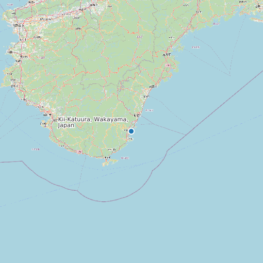 Map of Kii-Katuura, Wakayama, Japan Tide Prediction Station
