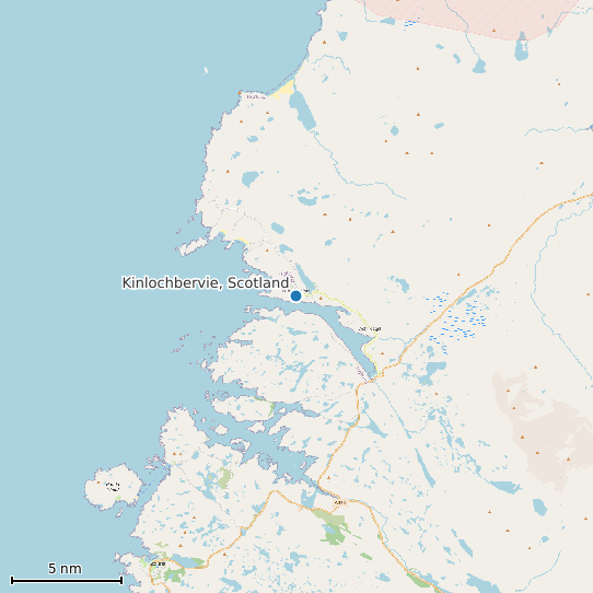 Map of Kinlochbervie, Scotland Tide Prediction Station