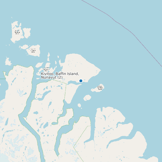 Map of Kivitoo, Baffin Island, Nunavut (2) Tide Prediction Station