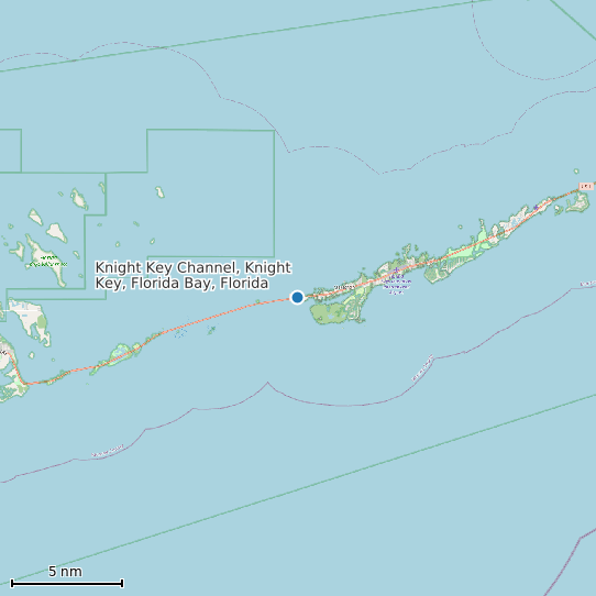 Map of Knight Key Channel, Knight Key, Florida Bay, Florida Tide Prediction Station