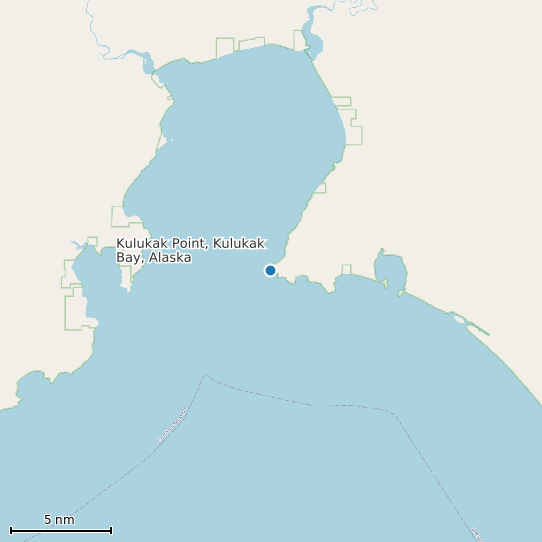 Map of Kulukak Point, Kulukak Bay, Alaska Tide Prediction Station