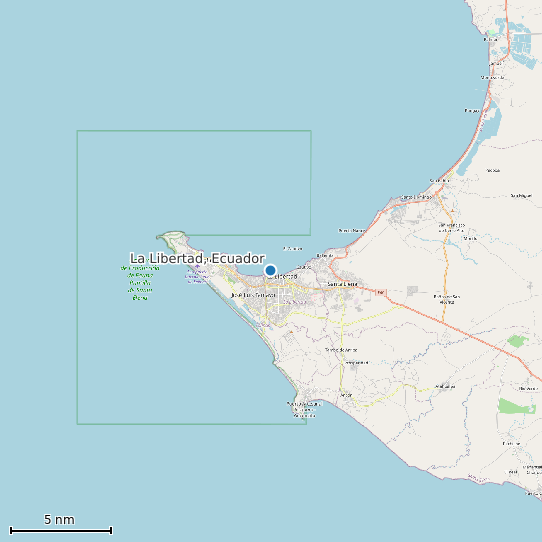 Map of La Libertad, Ecuador Tide Prediction Station