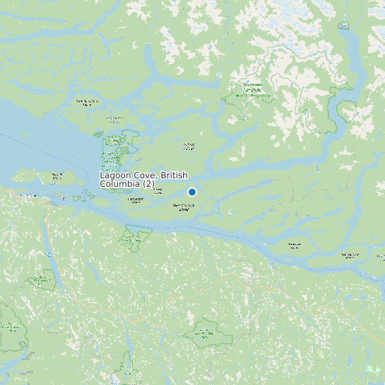 Map of Lagoon Cove, British Columbia (2) Tide Prediction Station