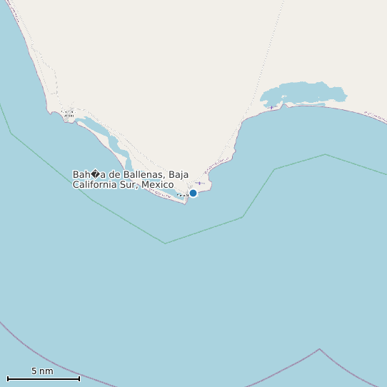 Map of Bah�a de Ballenas, Baja California Sur, Mexico Tide Prediction Station