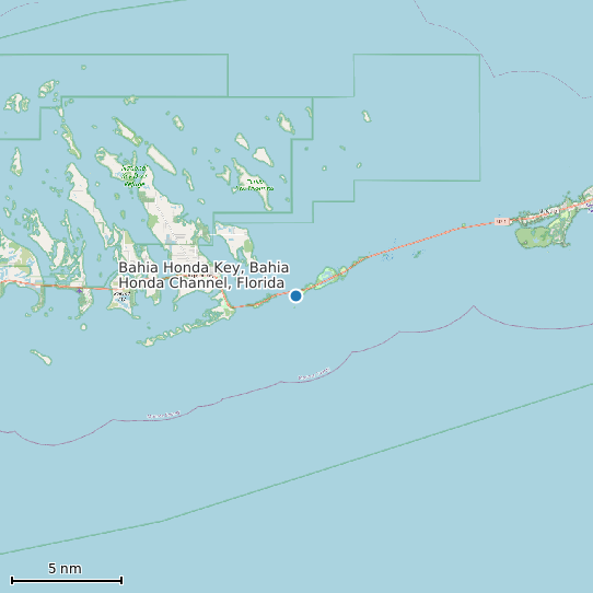 Map of Bahia Honda Key, Bahia Honda Channel, Florida Tide Prediction Station