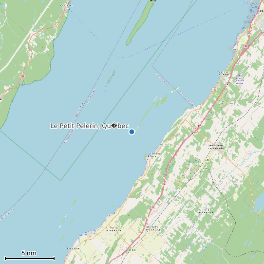 Map of Le Petit Pelerin, Qu�bec Tide Prediction Station