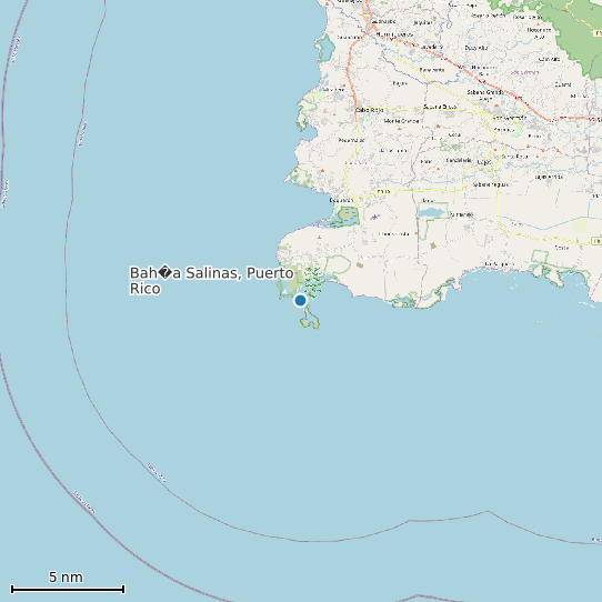 Map of Bah�a Salinas, Puerto Rico Tide Prediction Station