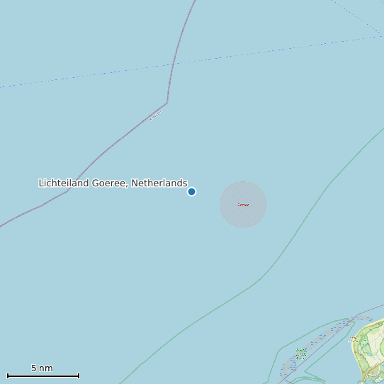 Map of Lichteiland Goeree, Netherlands Tide Prediction Station